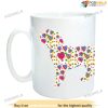 Cockapoo Design Hearts Valentine Mug, Best Valentine Gift For Wife