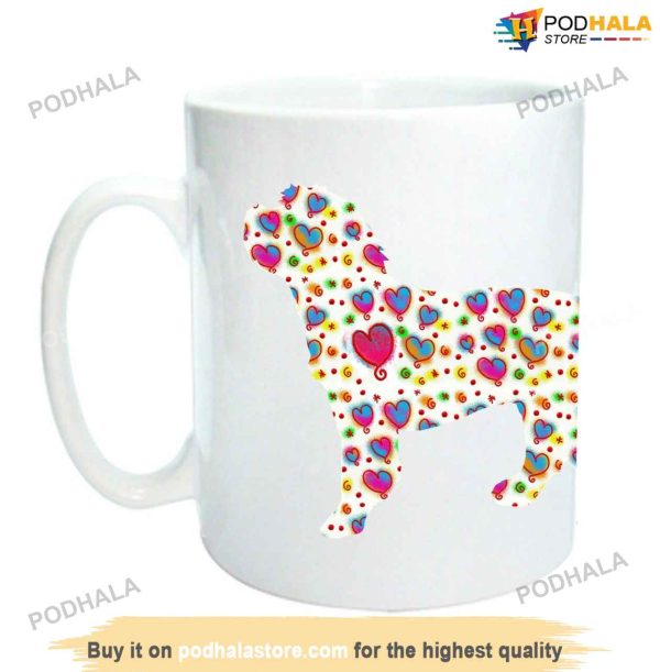 Cockapoo Design Hearts Valentine Mug, Best Valentine Gift For Wife