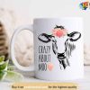 Cow Valentine Coffee Mug, Cow Gifts Crazy About Moo