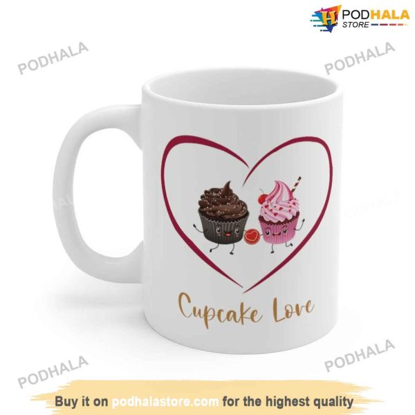 Cupcake Love Valentines Day Mug, Top Valentines Day Gifts