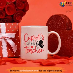 Cupids Favorite Teacher Mug, Best Valentine Gift For Teacher