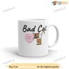 Cute Bad Cat Love You Funny Valentine Coffee Mug For Cat Lovers
