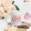 Cute Valentines Hearts White Mug, Valentines Day Unique Gifts For Her