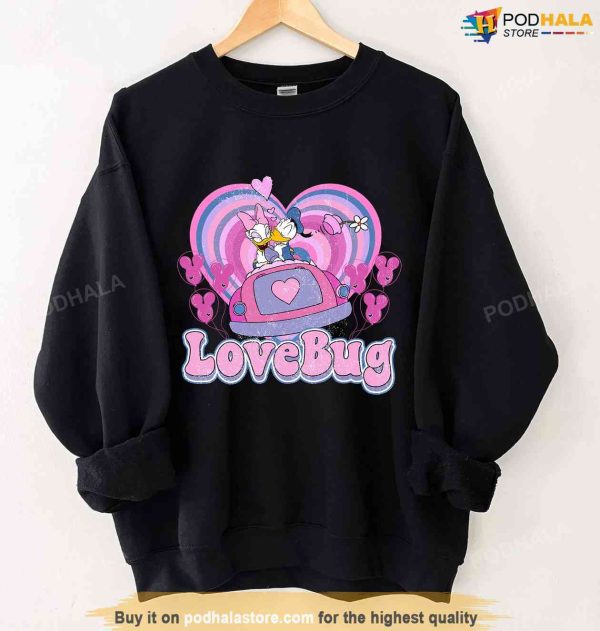 Disney Valentine Shirt Donald Duck Love Bug, Valentines Day Gift