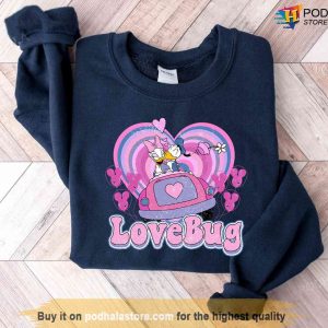 Disney Valentine T shirt Donald Duck Love Bug Valentines Day Gift