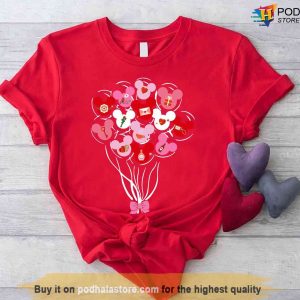 Disney Valentines Mckey Mouse Balloons Tshirt Best Valentines Day Gifts