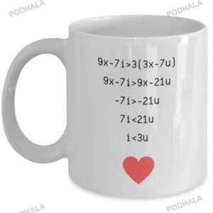 Engineering Mug, Love and Math, Funny Gift For Valentines Day