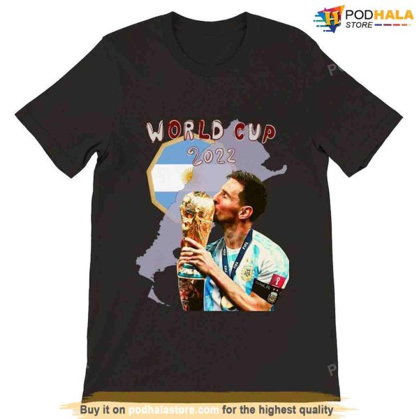FIFA Qatar World Cup 2022 Champions Argentina Lionel Messi Shirt