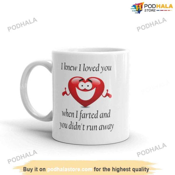 Fart Jokes I Love You Valentine Mug, Valentine Gift Ideas For Girlfriend