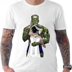 Frankenstein And Bride Love Husband And Wife Valentine Unisex T shirt 1