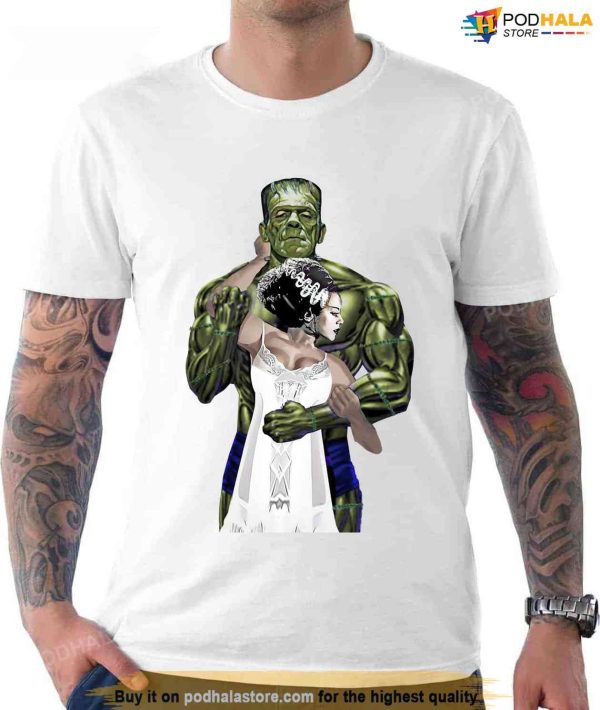 Frankenstein And Bride Love Husband And Wife Valentine Unisex T-Shirt