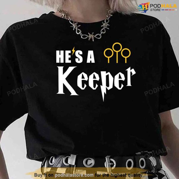 Funny He’s A Keeper Cute Couples Valentine Unisex Sweatshirt, Funny Valentines Day Shirt
