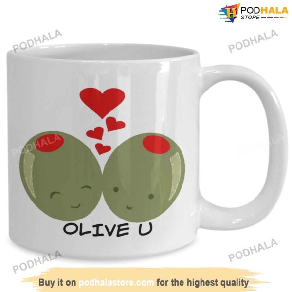 Funny Olive U Valentines Day Coffee Mug, Gift For Girlfriend