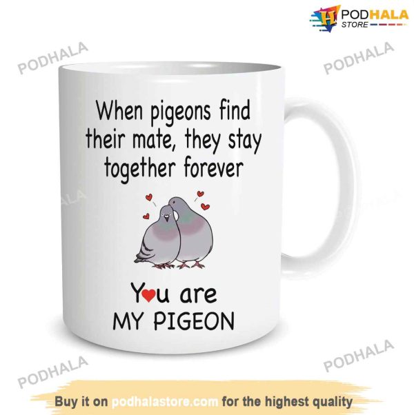 Funny Pigeon Mug Gift For Her Or Him, Fun Gifts For Valentines Day