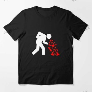 Funny Single Awareness Vomit Hearts Anti Valentines TShirt
