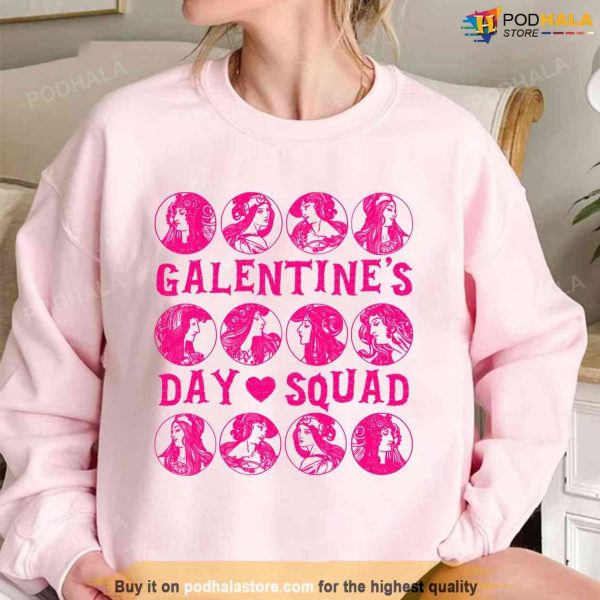 Galentines Gang Valentines Day Squad Unisex Sweatshirt