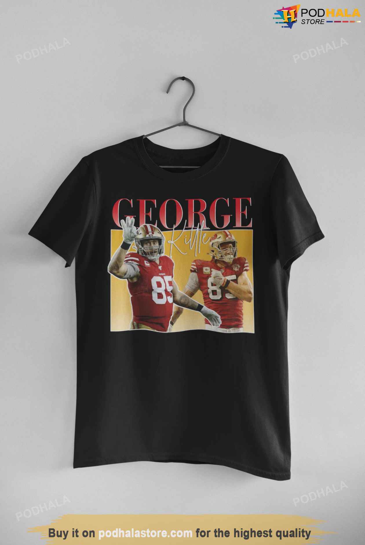 george kittle white throwback jersey