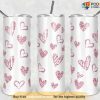 Glitter Sweet Hearts Love Valentines Tumbler, Best Valentine Gift For Wife