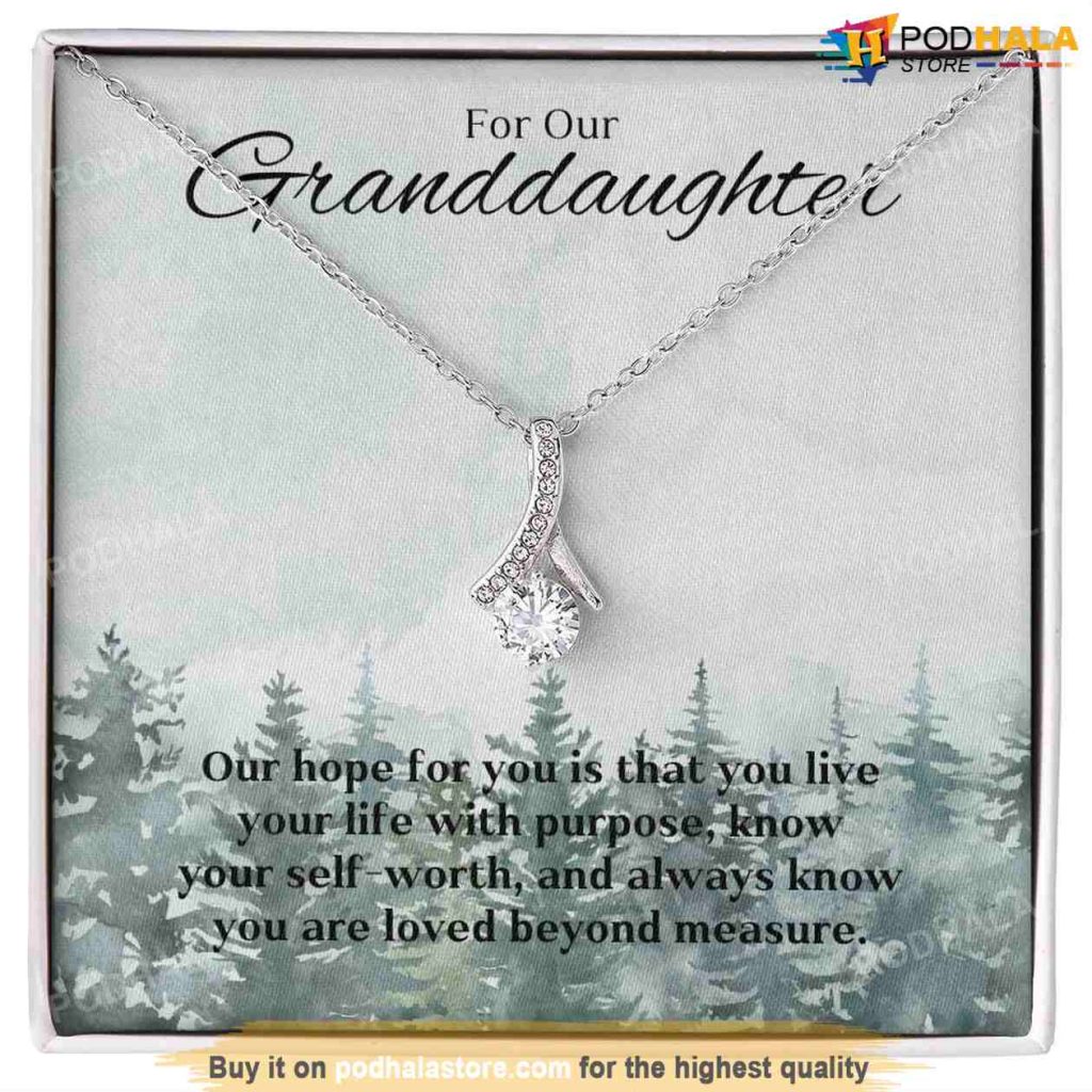 Granddaughter Alluring Beauty Necklace, Best Valentines Gifts For Granddaughter