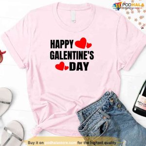 Happy Galentine's Day Cute Galentine Hearts Unisex Sweatshirt 2