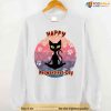 Happy Meowentines Day Funny Black Cat Valentine Unisex Sweatshirt