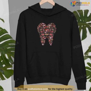 Happy Valentine Tooth Dentist Hygienist Sweatshirt Dental Valentines Day Shirt 2