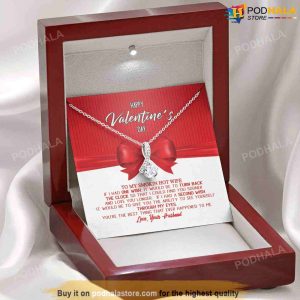 Happy Valentines Day Alluring Beauty Necklace With Card Best Valentine Gift For Wife 2