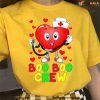 Heart Nurse Nursing School Boo Boo Crew Valentines Day Unisex T-Shirt