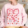 Heart Stethoscope Cute Love Nursing Valentines Day Unisex Sweatshirt