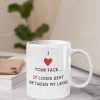I Love Your Face Funny Valentines Mug, Cute Valentines Gifts For Girlfriend