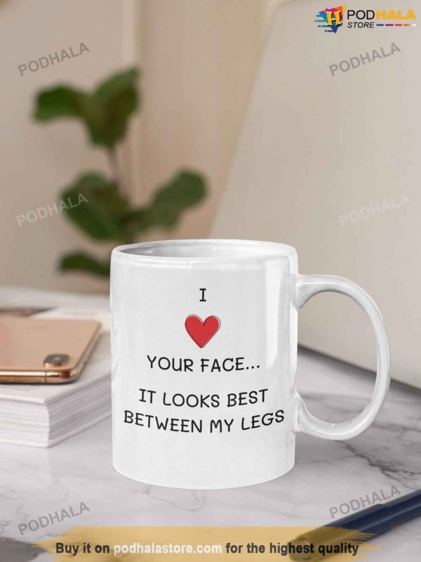 I Love Your Face Funny Valentines Mug, Cute Valentines Gifts For Girlfriend