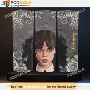 Jenna Ortega Wednesday Addams Tumbler, Addams Family Netflix 2022