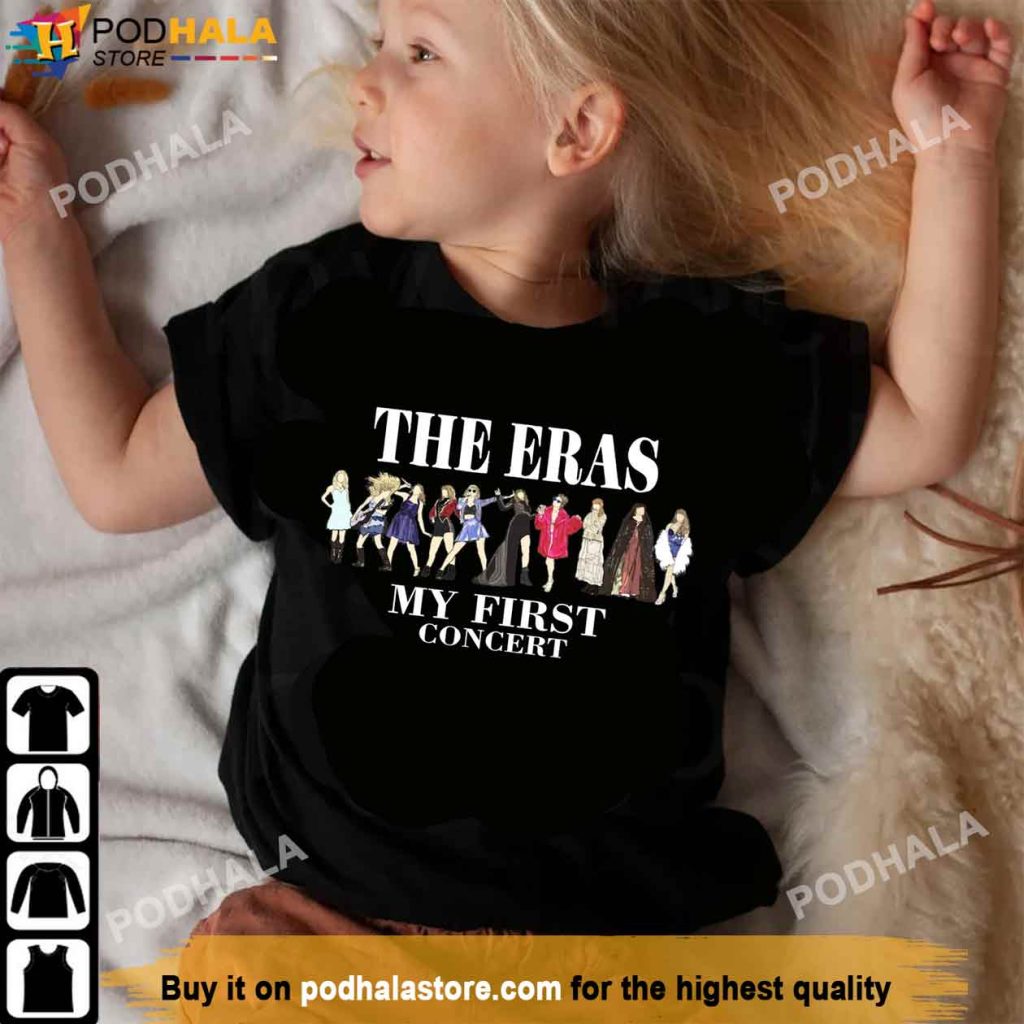 Kids The Eras My First Concert Taylor Swift T-Shirt, Taylor Swift Apparel