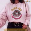 Kiss Me I’m Vaccinated Leopard Lips Valentine’s Day Unisex Sweatshirt