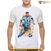 Lionel Messi Argentina Art White T-Shirt, Messi 10 Shirt For Soccer Fans