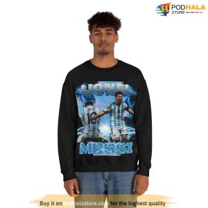 Lionel Messi Argentina Vintage Bootleg Style Sweatshirt Messi 10 T Shirt