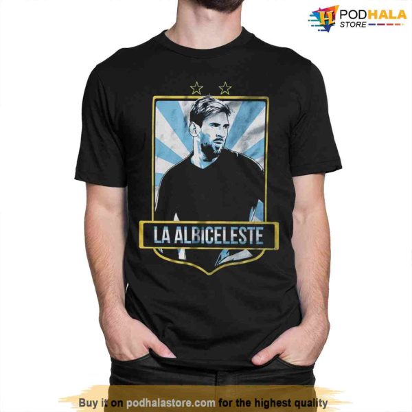 Lionel Messi La Albiceleste T-Shirt, Leo Messi Shirt For Fans
