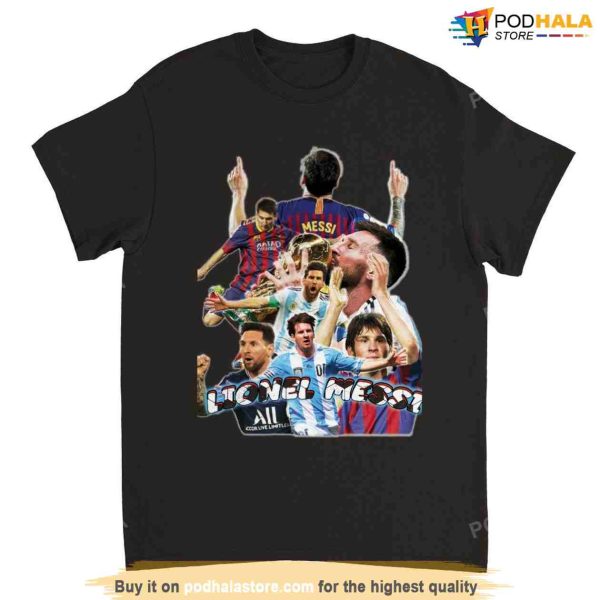Lionel Messi Shirt, Football Fan Tribute Tee Argentina World Cup 2022