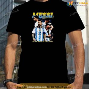 Lionel Messi Shirt Vintage World Cup 2022 Champion Argentina - Anynee