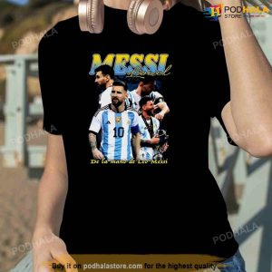Lionel Messi Vintage Bootleg 90s Champions World Cup 2022 Shirt 2