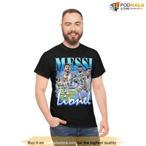 Lionel Messi Vintage Bootleg TShirt World Cup 2022 Legend Messi 10 Shirt