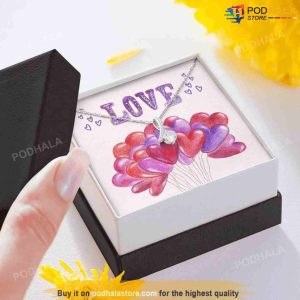 Love Alluring Beauty Necklace with Card, Valentines Day Gift Ideas For Girlfriend