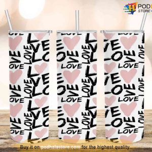 Love Sublimation Designs Valentines Day Tumbler