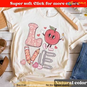 Love Teacher Valentine Shirt, Teacher Valentines Day Gift