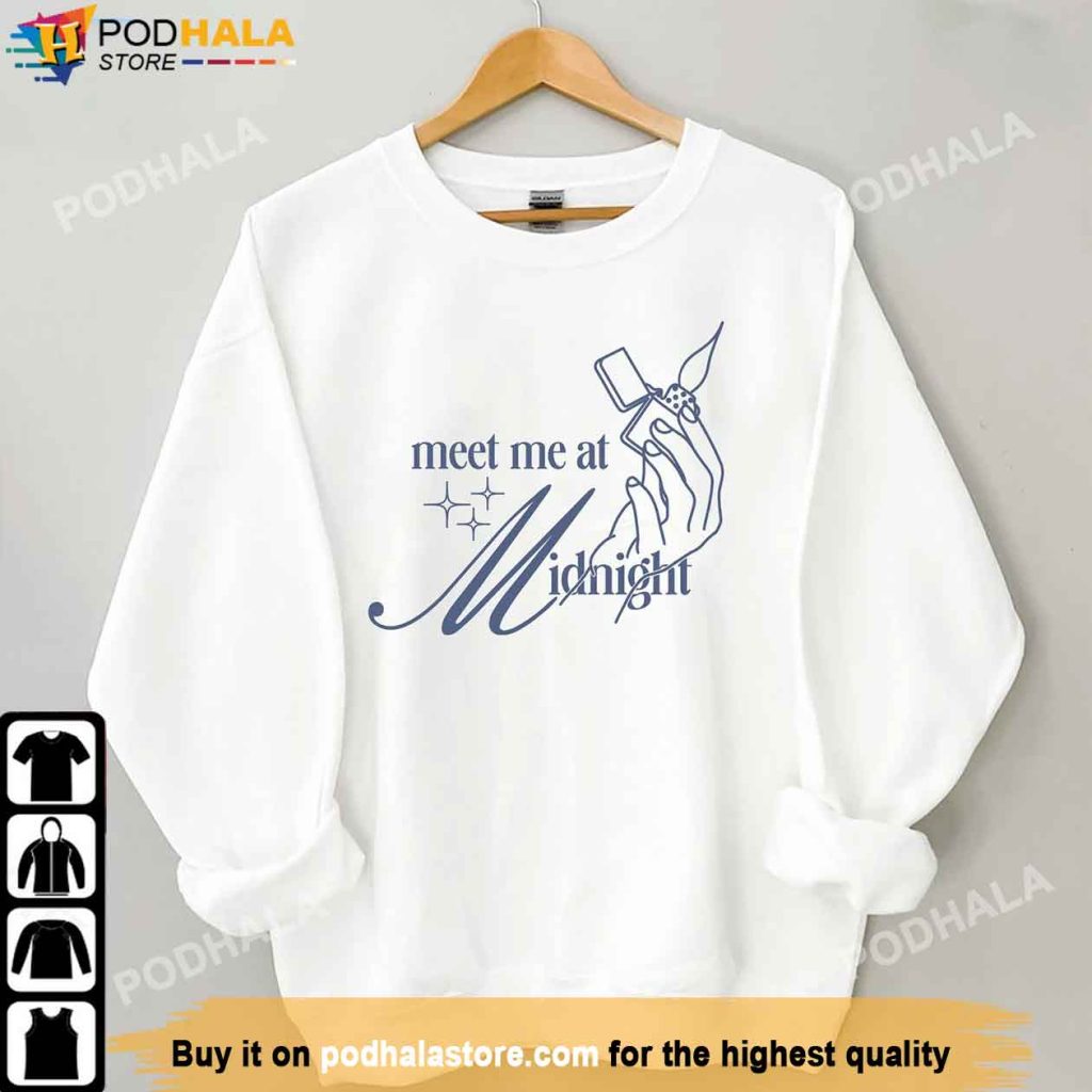 Meet Me At MIDNIGHT Taylor Swift Sweatshirt, Gifts For Taylor Swift Fans