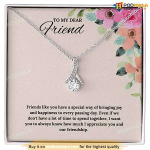 Message to My Best Friend, Valentines Necklace, Valentines Gifts For Friends