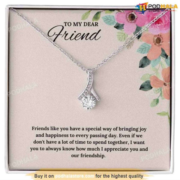 Message to My Best Friend, Valentines Necklace, Valentines Gifts For Friends