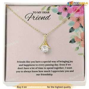 Message To My Best Friend Valentines Necklace Valentines Gifts For Friends 2
