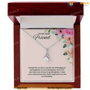 Message To My Best Friend Valentines Necklace Valentines Gifts For Friends 3
