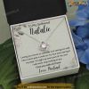 Message To My Girlfriend, Valentines Necklace With Personalized Name